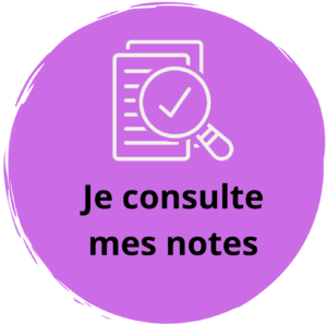 boutons je consulte mes notes